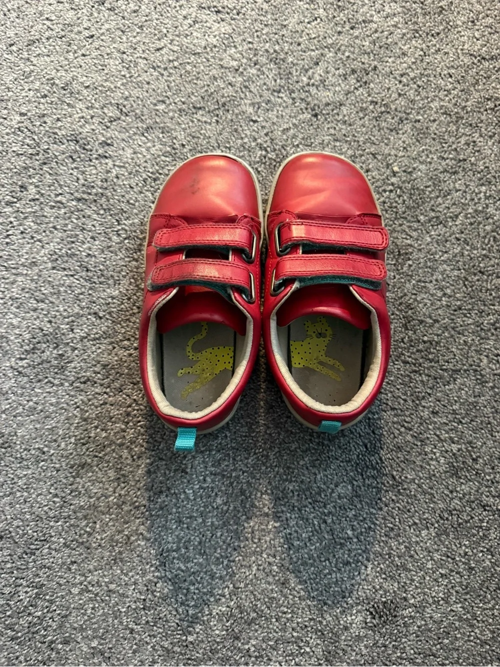 Ten Little Lava Red Everyday Sneakers Sz 12